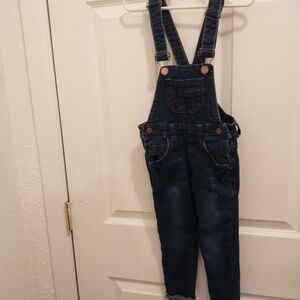 Source Unknown Dark Blue Kids Overalls